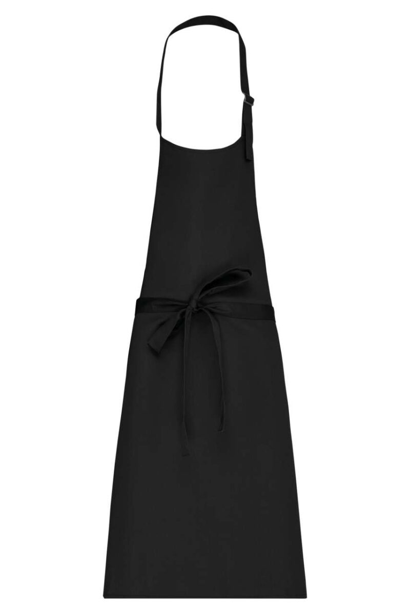 Kariban POLYCOTTON APRON WITHOUT POCKET - Μαύρο