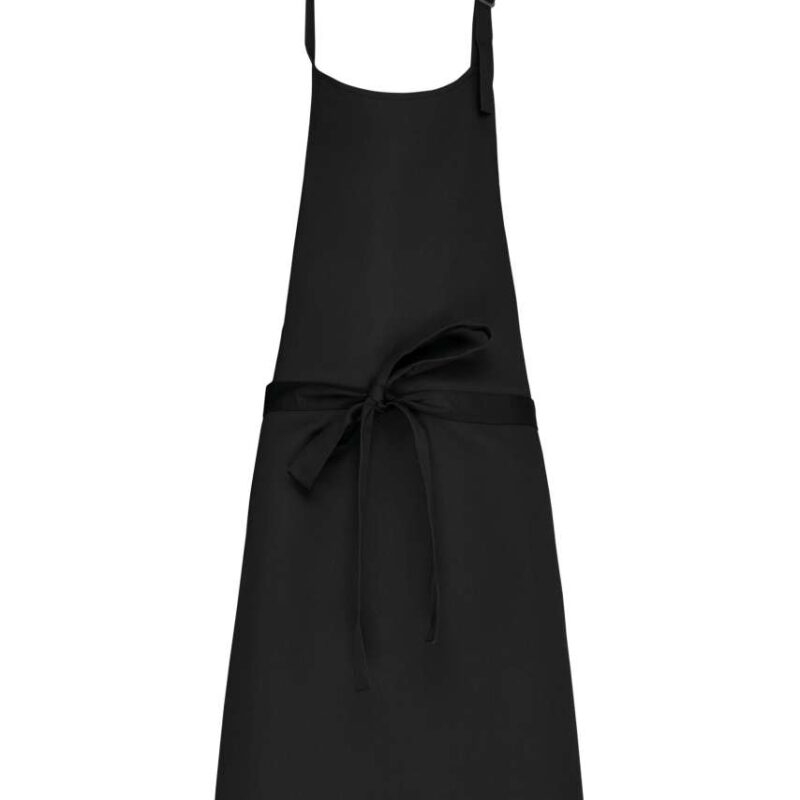 ka8000-black-a1 Kariban POLYCOTTON APRON WITHOUT POCKET - Μαύρο