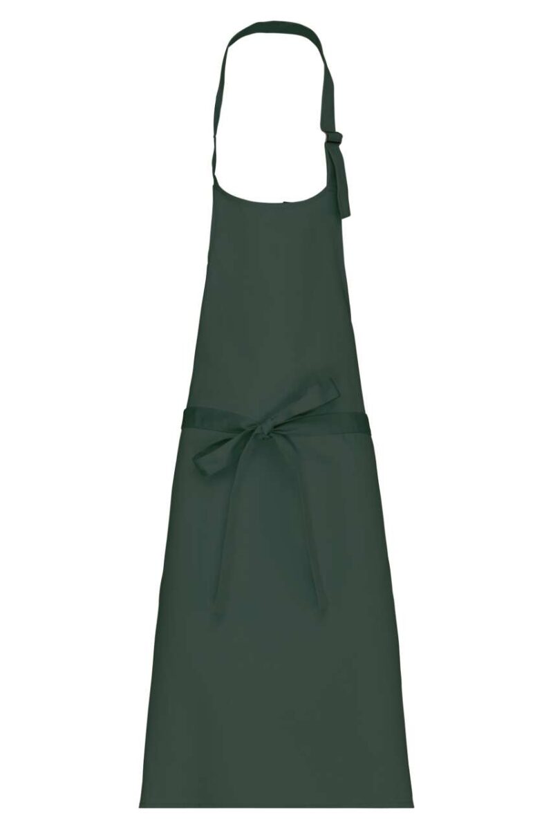 Kariban POLYCOTTON APRON WITHOUT POCKET - Πράσινο μπουκάλι
