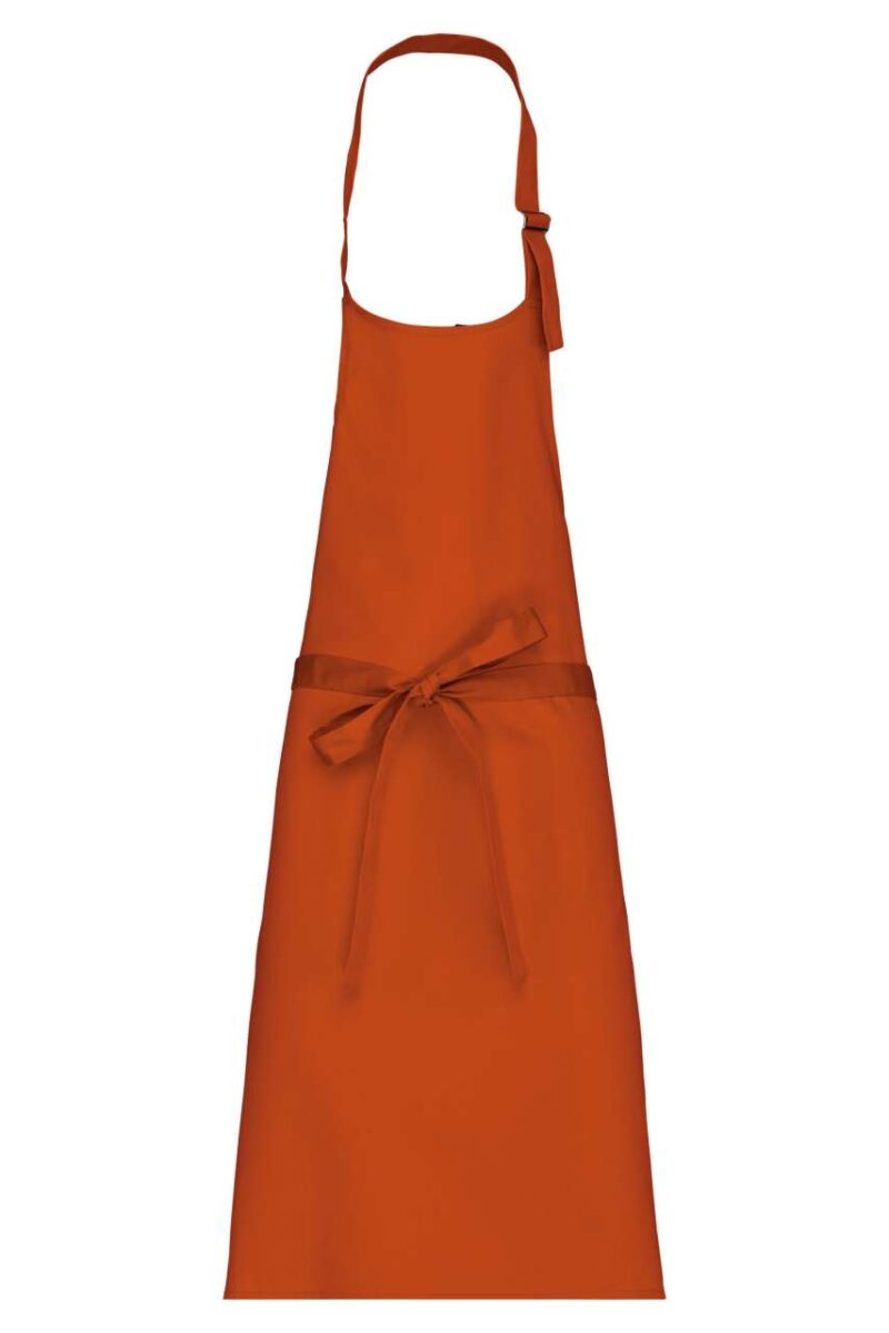 Kariban POLYCOTTON APRON WITHOUT POCKET - καμένο πορτοκαλί