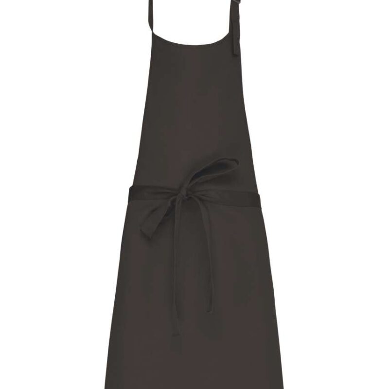ka8000-dark_grey-a1 Kariban POLYCOTTON APRON WITHOUT POCKET - Σκούρο Γκρι