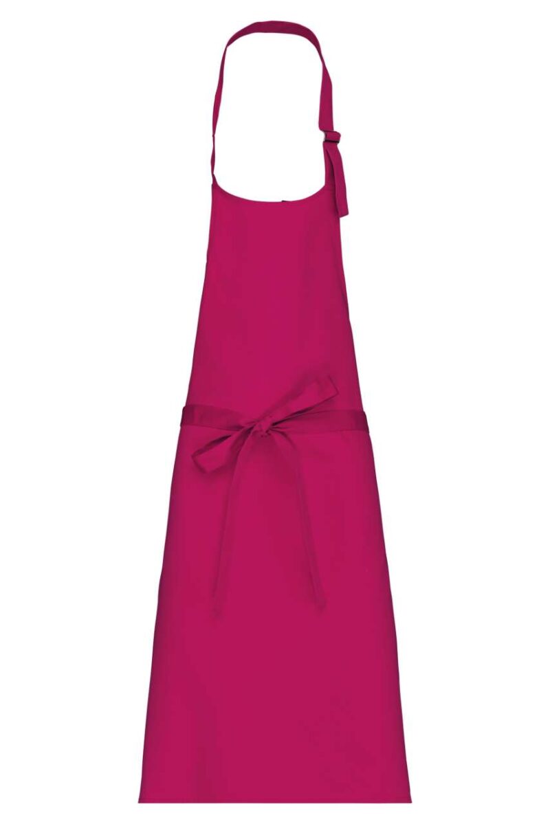 ka8000-fuchsia-a1 Kariban POLYCOTTON APRON WITHOUT POCKET - Φούξια
