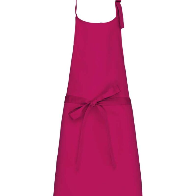 ka8000-fuchsia-a1 Kariban POLYCOTTON APRON WITHOUT POCKET - Φούξια