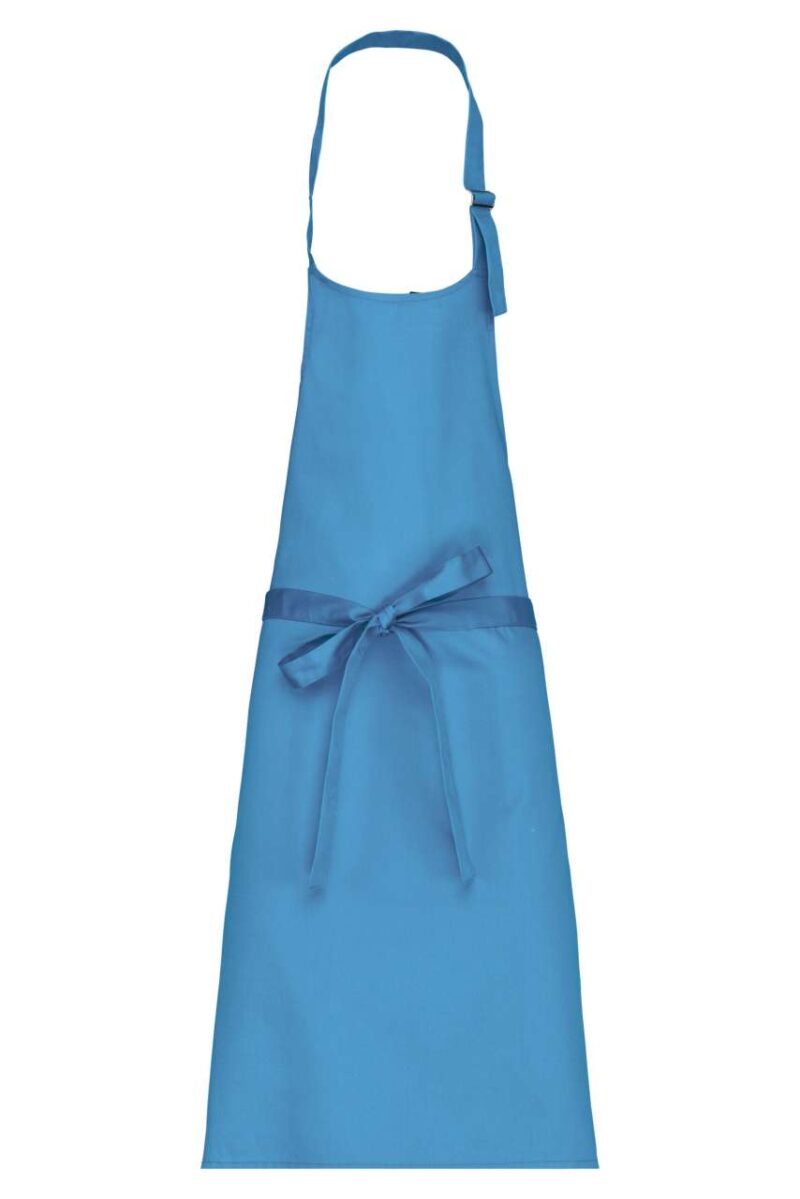 ka8000-lagoon-a1 Kariban POLYCOTTON APRON WITHOUT POCKET - θαλασσί