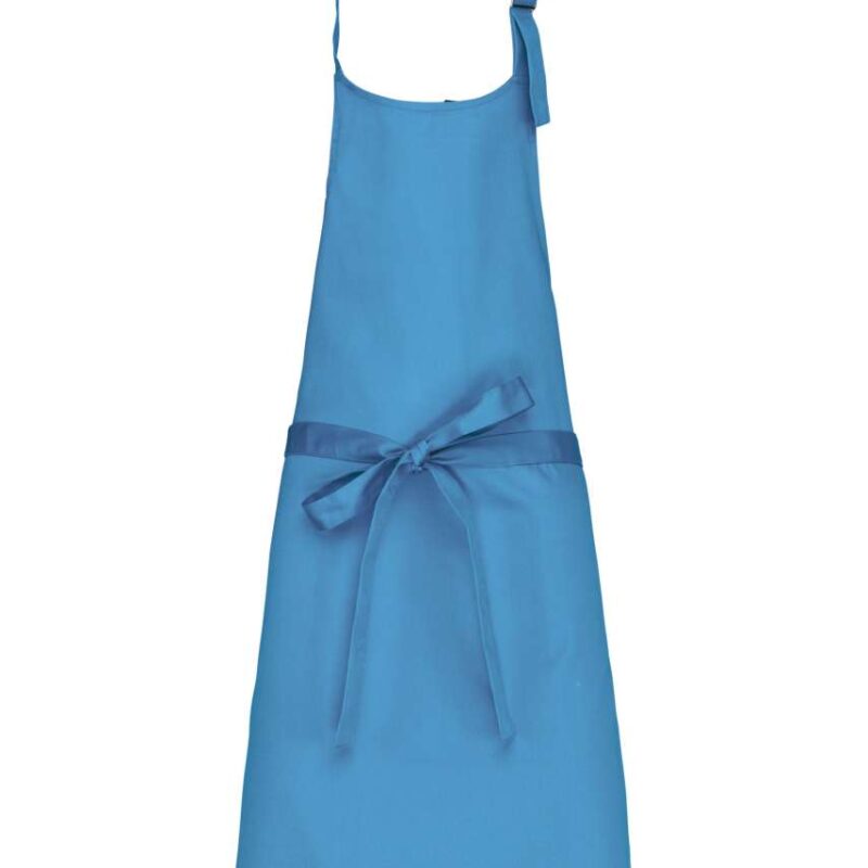 ka8000-lagoon-a1 Kariban POLYCOTTON APRON WITHOUT POCKET - θαλασσί