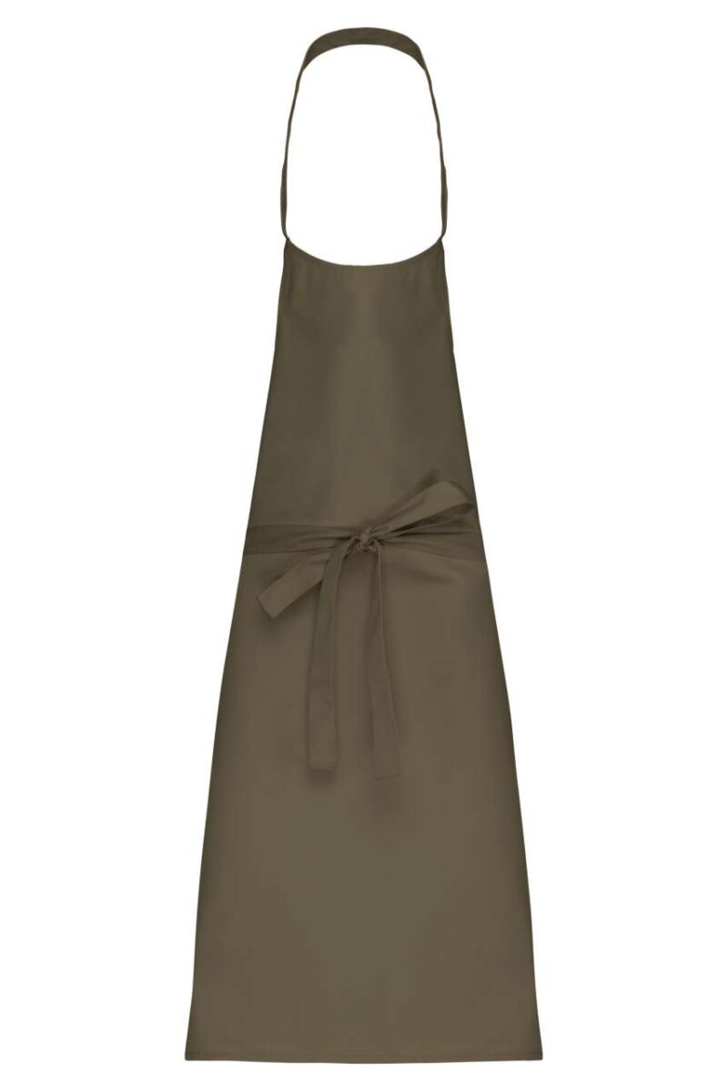 ka8000-light_khaki-a1 Kariban POLYCOTTON APRON WITHOUT POCKET - Light Khaki
