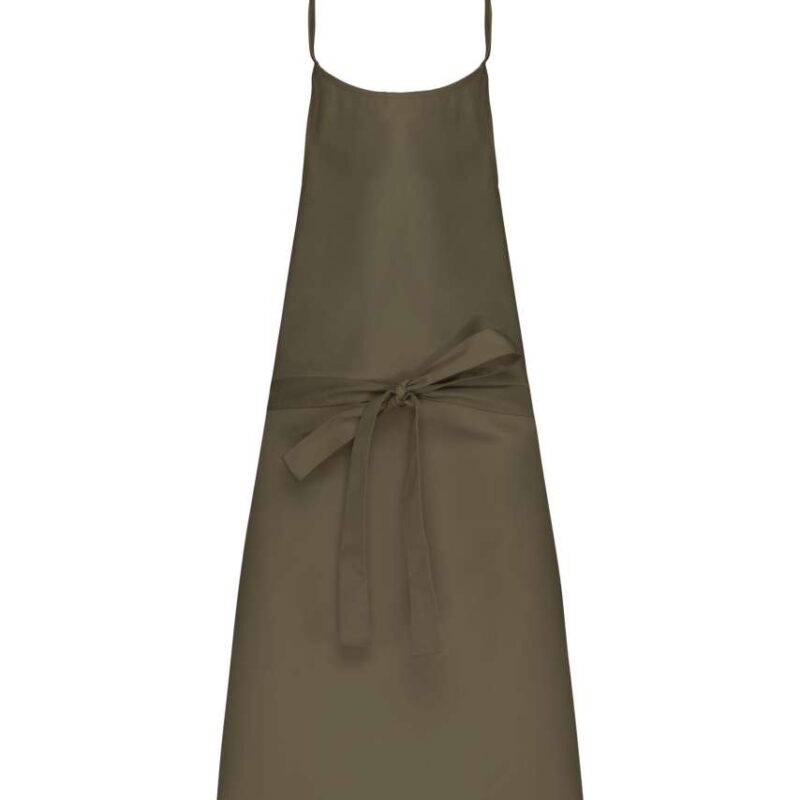 ka8000-light_khaki-a1 Kariban POLYCOTTON APRON WITHOUT POCKET - Light Khaki