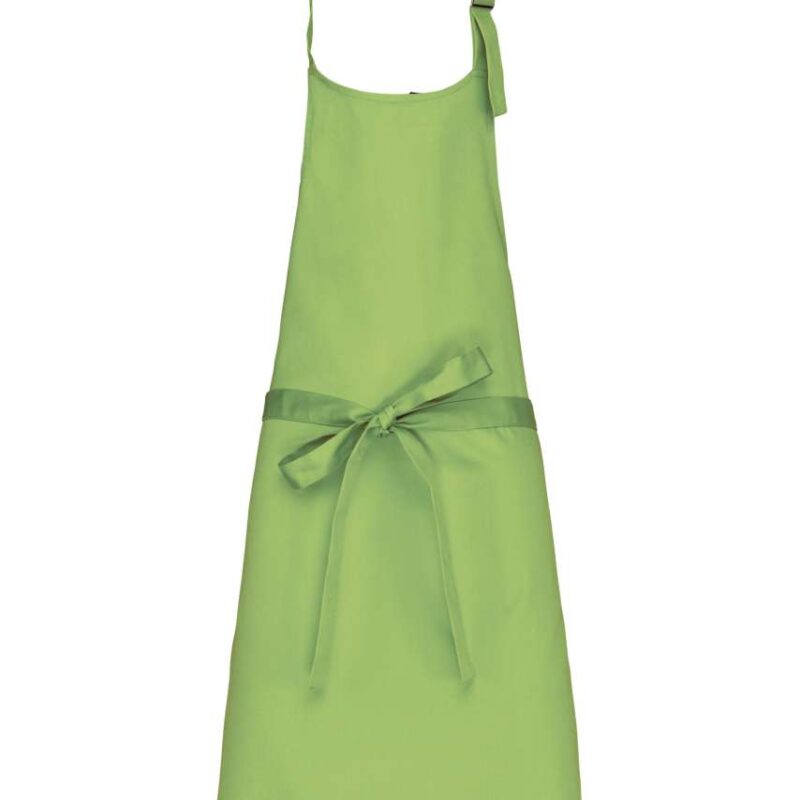ka8000-lime-a1 Kariban POLYCOTTON APRON WITHOUT POCKET - Λαχανί