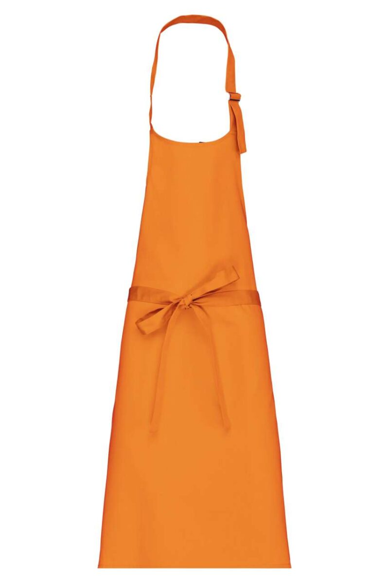 Kariban POLYCOTTON APRON WITHOUT POCKET - πορτοκαλί