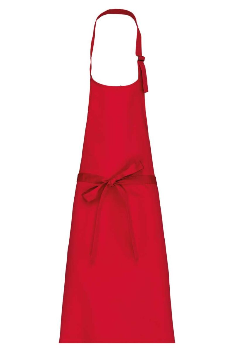 ka8000-red-a1 Kariban POLYCOTTON APRON WITHOUT POCKET - Κόκκινο