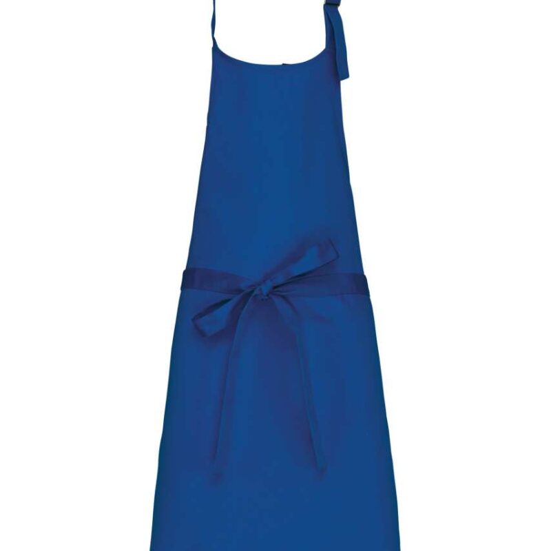 ka8000-royal_blue-a1 Kariban POLYCOTTON APRON WITHOUT POCKET - Βασιλικό μπλε