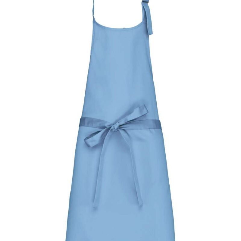 ka8000-sky_blue-a1 Kariban POLYCOTTON APRON WITHOUT POCKET - Γαλάζιο