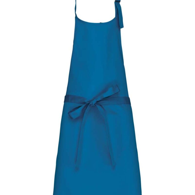 ka8000-tropical_blue-a1 Kariban POLYCOTTON APRON WITHOUT POCKET - Τροπικό Μπλε