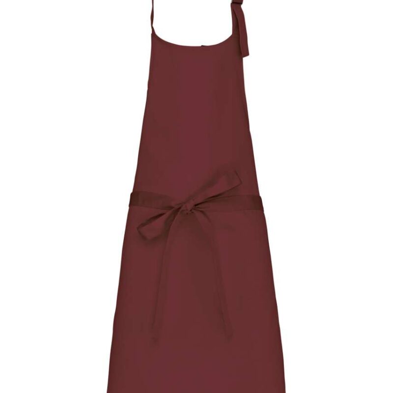 ka8000-wine-a1 Kariban POLYCOTTON APRON WITHOUT POCKET - Κρασί