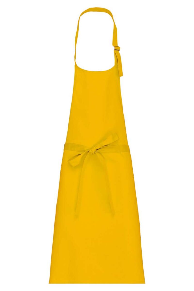 ka8000-yellow-a1 Kariban POLYCOTTON APRON WITHOUT POCKET - Κίτρινο