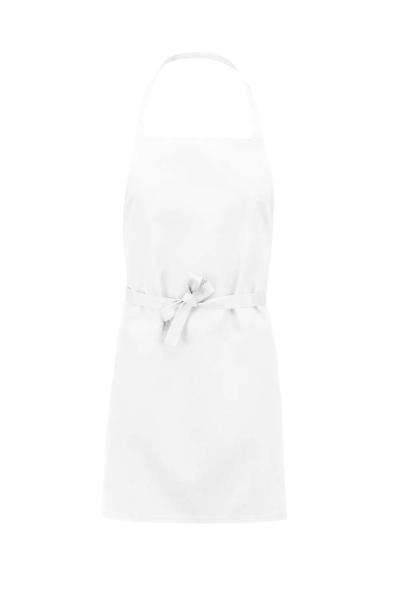 ka8001-white-a1 Kariban LIGHTWEIGHT POLYCOTTON APRON - Λευκό