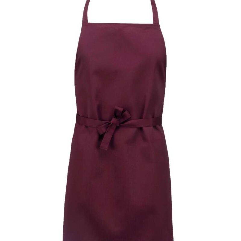 ka8001-wine-a1 Kariban LIGHTWEIGHT POLYCOTTON APRON - Κρασί