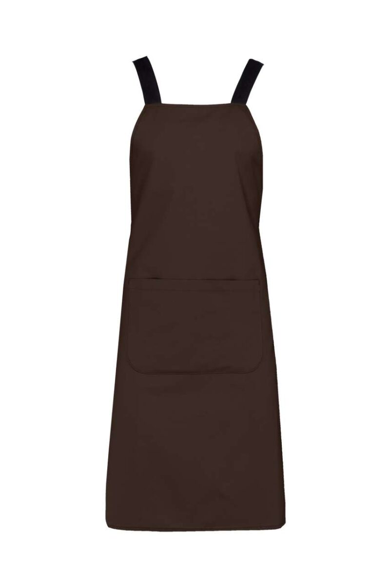 ka8002-chocolate-a1 Kariban ORGANIC COTTON APRON - Σοκολατί