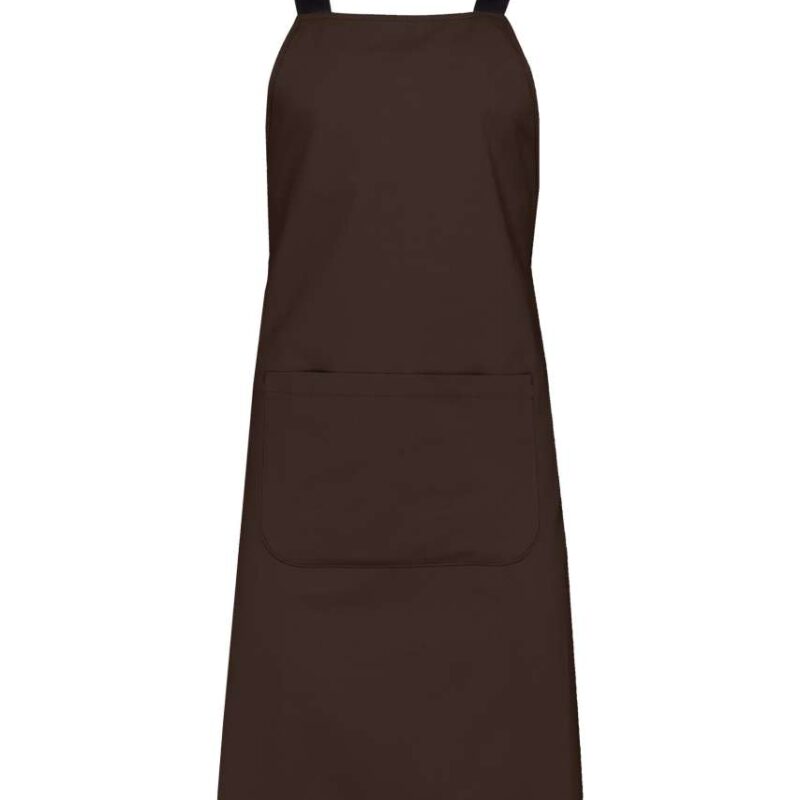 ka8002-chocolate-a1 Kariban ORGANIC COTTON APRON - Σοκολατί