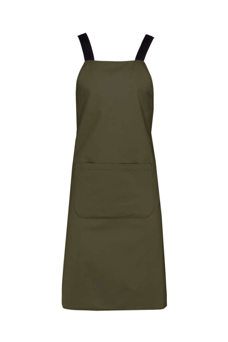 ka8002-mossy_green-a1 Kariban ORGANIC COTTON APRON - Βρυοπράσινο