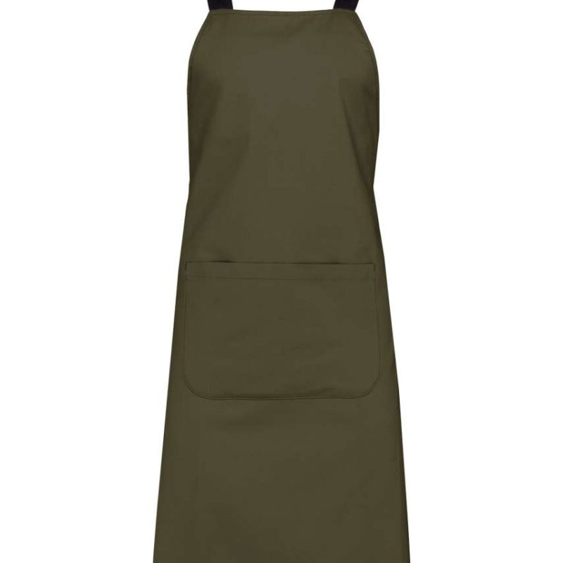 ka8002-mossy_green-a1 Kariban ORGANIC COTTON APRON - Βρυοπράσινο