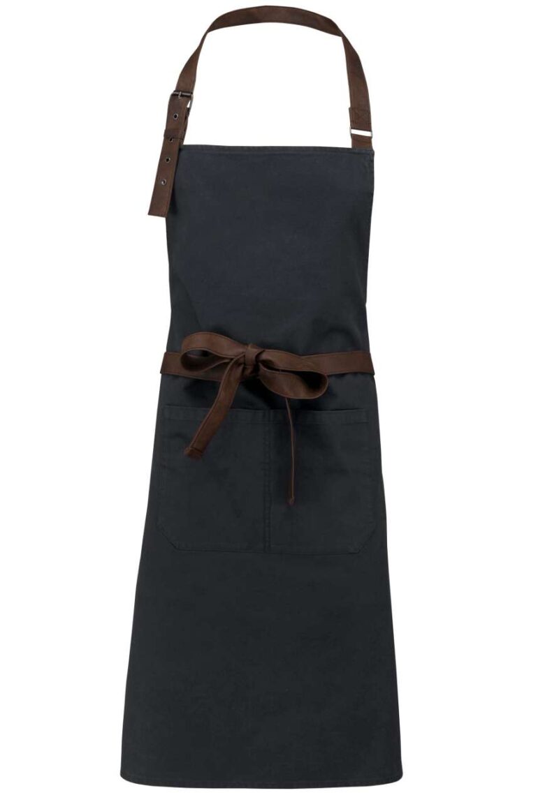 ka8003-vintage_charcoal-a1 Kariban VINTAGE COTTON APRON - Vintage Charcoal