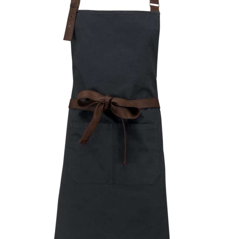 ka8003-vintage_charcoal-a1 Kariban VINTAGE COTTON APRON - Vintage Charcoal