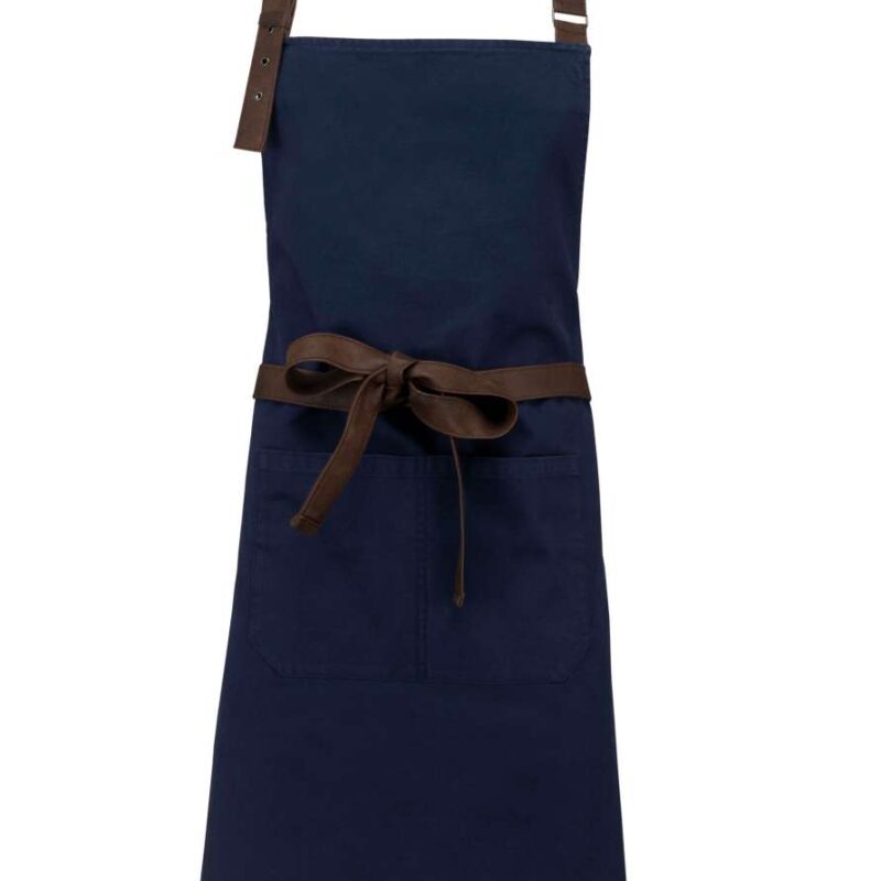 ka8003-vintage_navy-a1 Kariban VINTAGE COTTON APRON - Vintage Navy