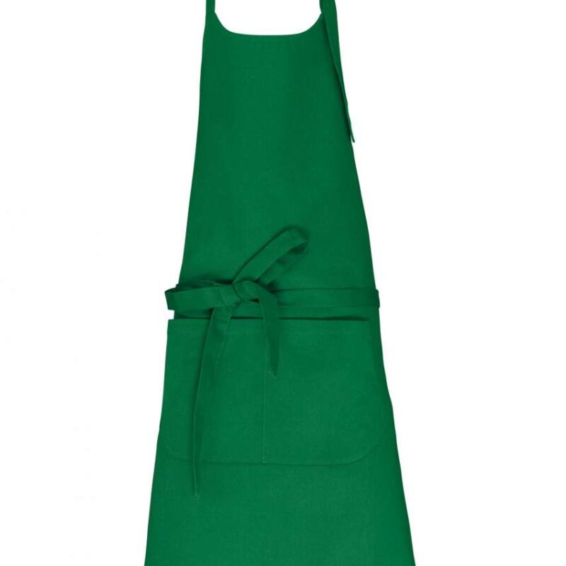 ka8007-green_field-a1 Kariban APRON WITH POCKET σε ORGANIC COTTON - Green Field