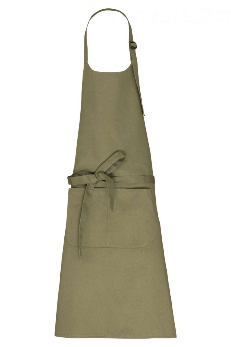 Kariban APRON WITH POCKET σε ORGANIC COTTON - Light Olive Green