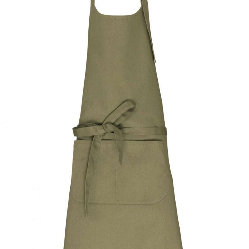ka8007-light_olive_green-a1 Kariban APRON WITH POCKET σε ORGANIC COTTON - Light Olive Green