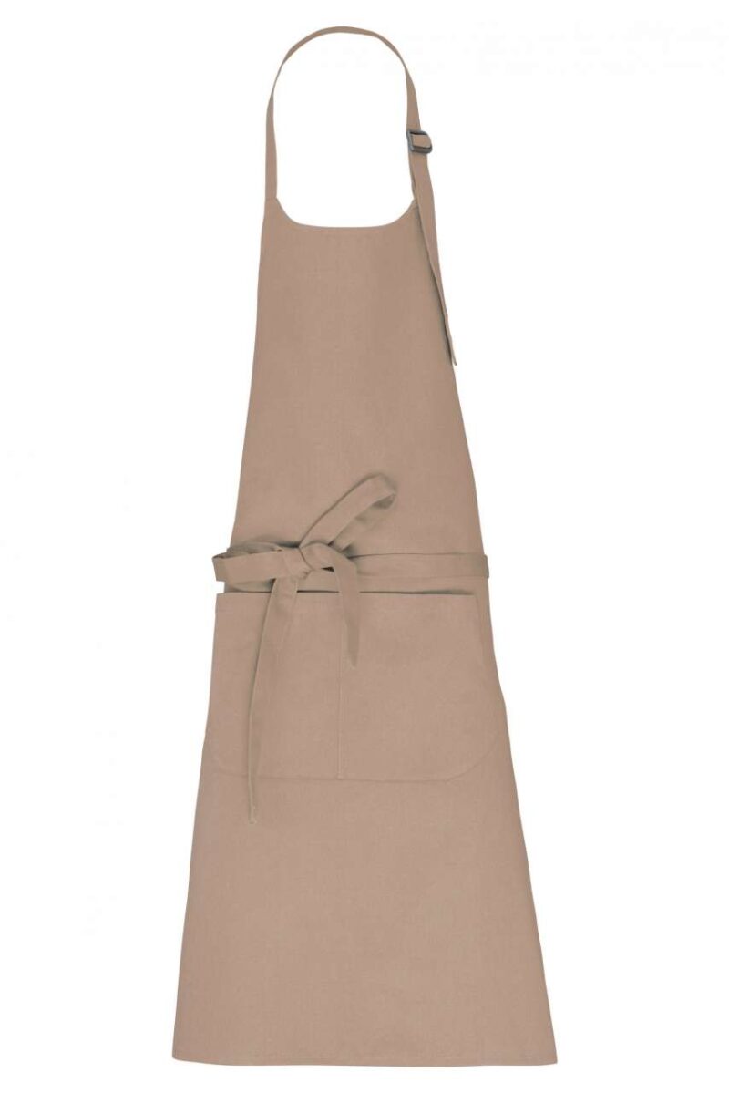 Kariban APRON WITH POCKET σε ORGANIC COTTON - Wet Sand