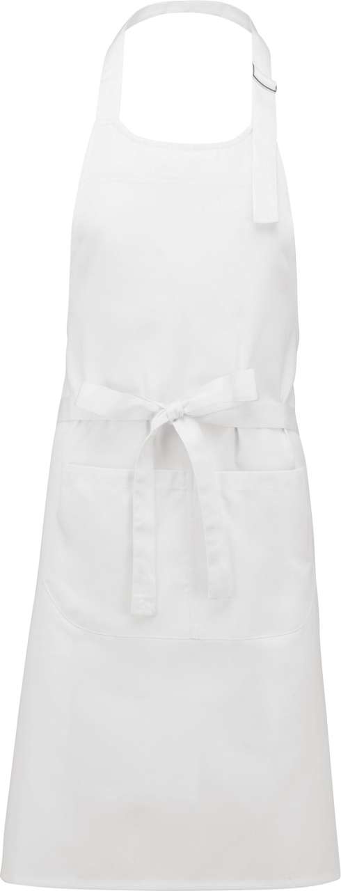 Kariban HIGH-TEMPERATURE POLYCOTTON WASHABLE APRON - Λευκό