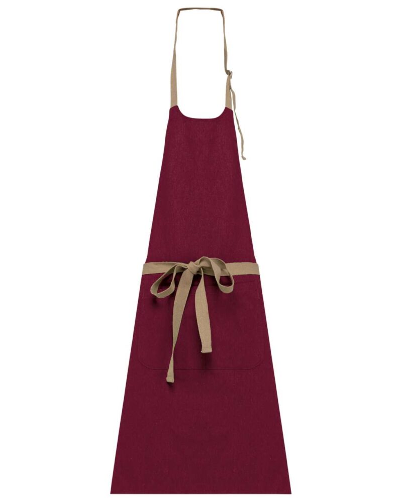 ka8013-rosewood-a1 Kariban UNISEX ECO-FRIENDLY APRON - 73% Ανακυκλωμένο Βαμβάκι/27% Πολυεστέρας
