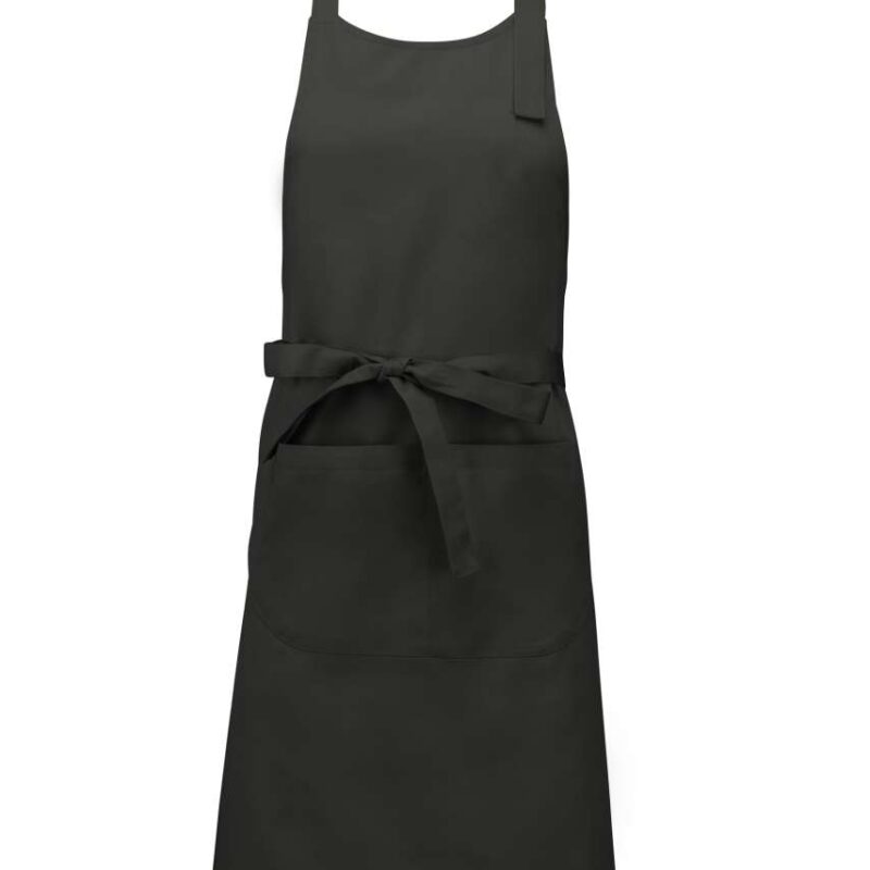 Kariban COTTON APRON WITH POCKET - Σκούρο Γκρι
