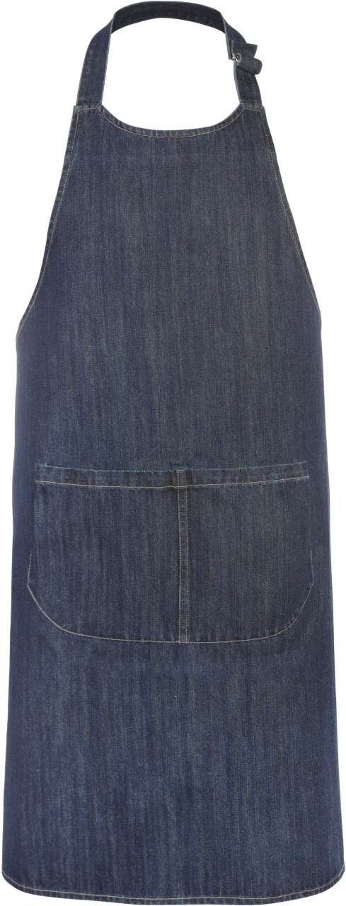 ka885-denim-a2 Kariban COTTON APRON WITH POCKET - 65% Βαμβάκι/35% Πολυεστέρας