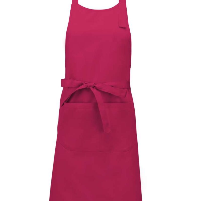 Kariban COTTON APRON WITH POCKET - Φούξια