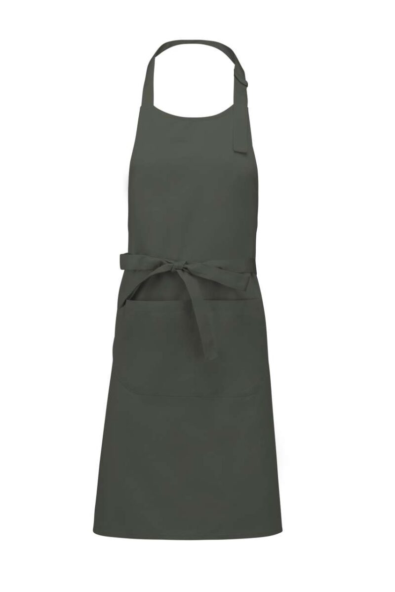 Kariban COTTON APRON WITH POCKET - Πράσινο ελιάς