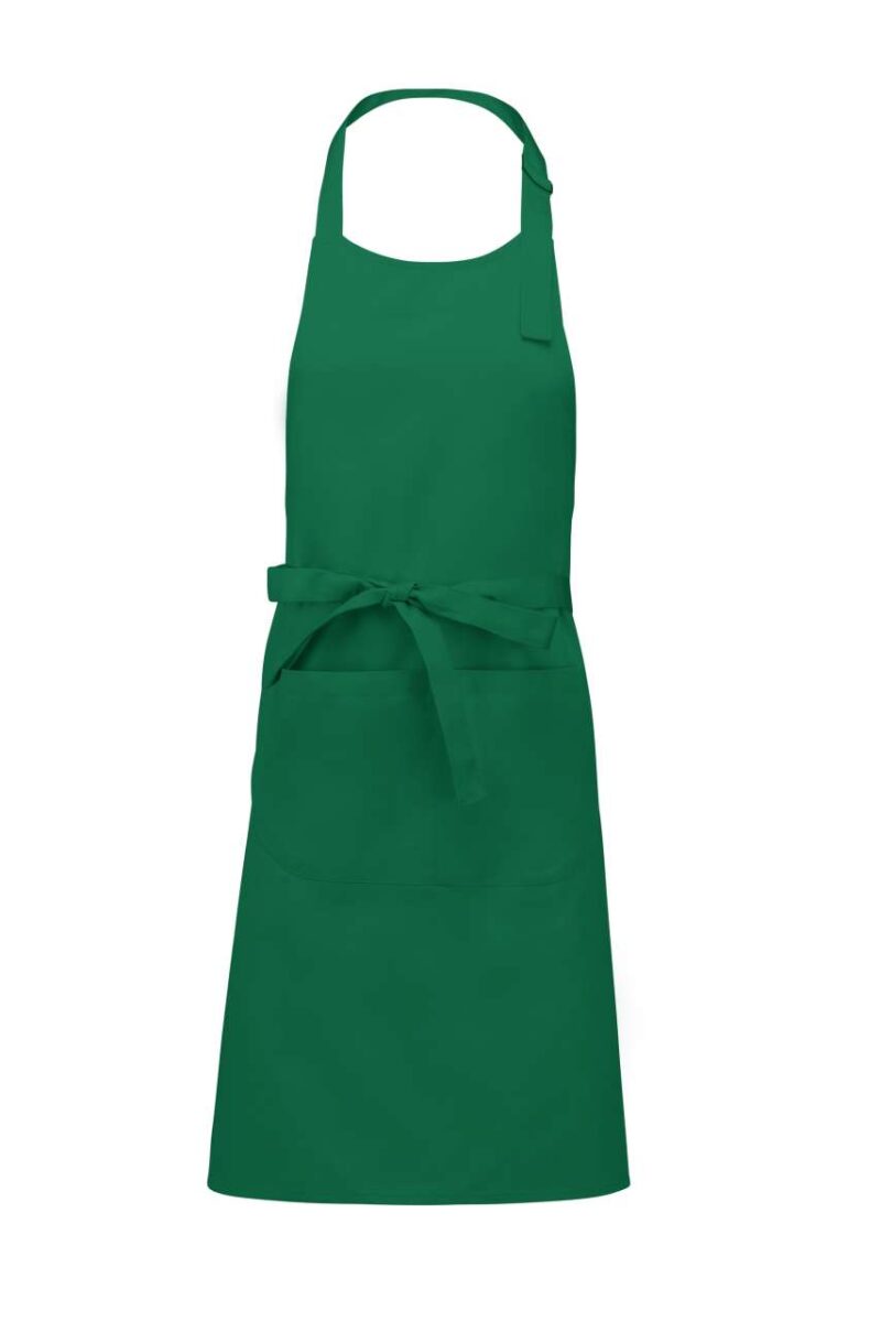 Kariban COTTON APRON WITH POCKET - πράσινο του Κέλι