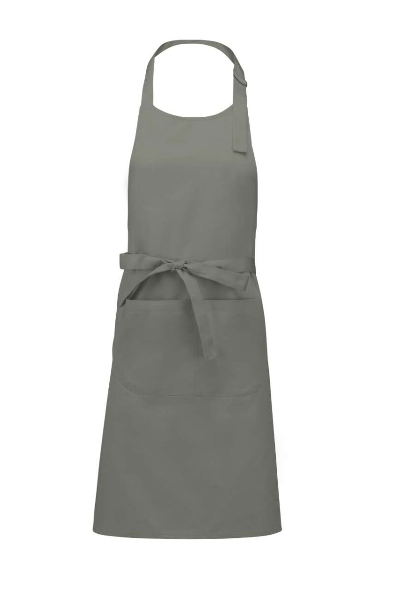 Kariban COTTON APRON WITH POCKET - Ανοιχτό γκρι