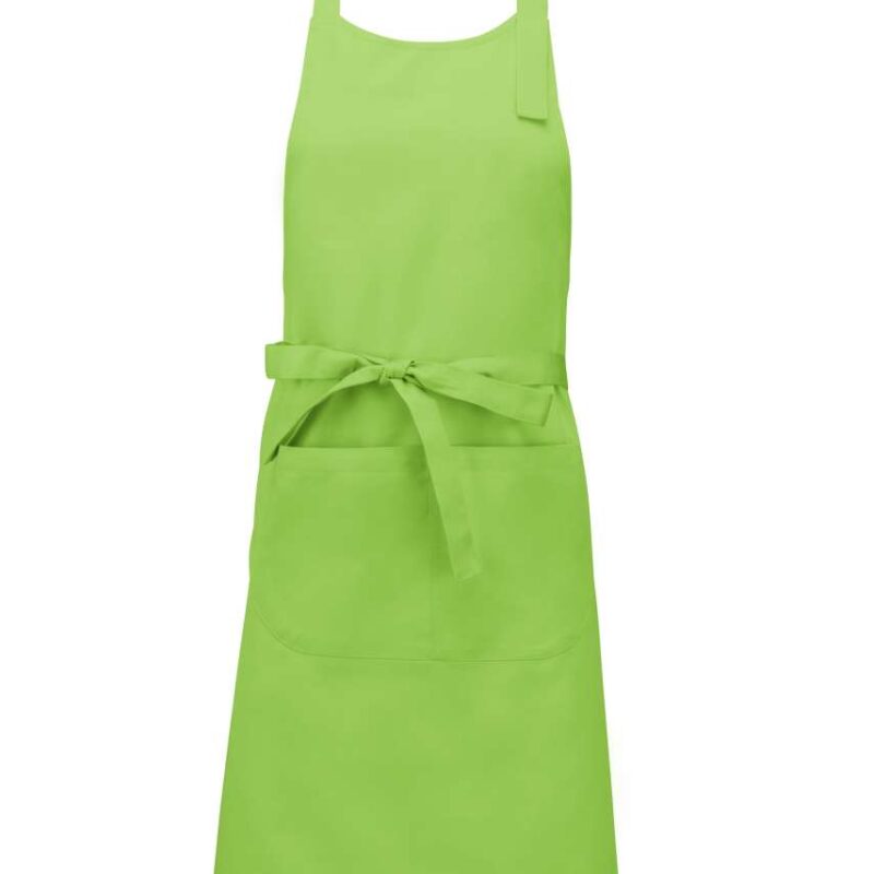 Kariban COTTON APRON WITH POCKET - Λαχανί