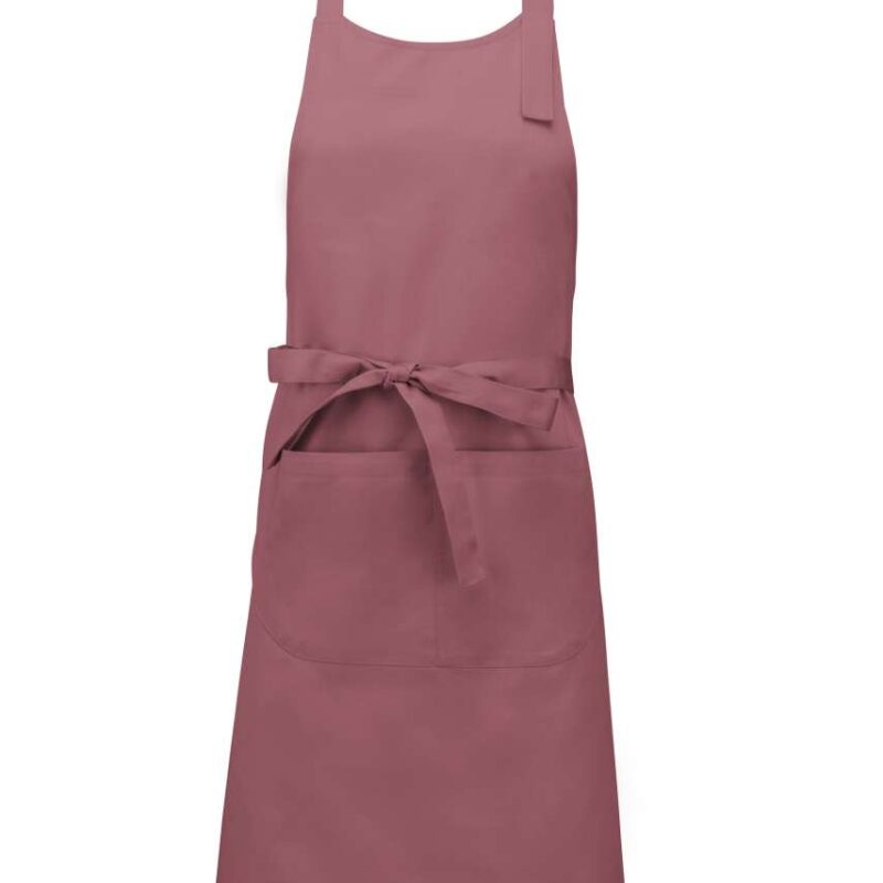 ka885-marsala-a1 Kariban COTTON APRON WITH POCKET - Marsala