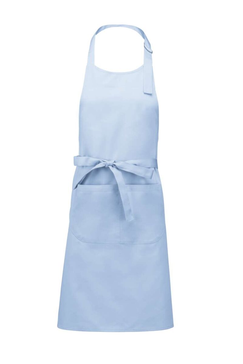 ka885-sky_blue-a1 Kariban COTTON APRON WITH POCKET - Γαλάζιο