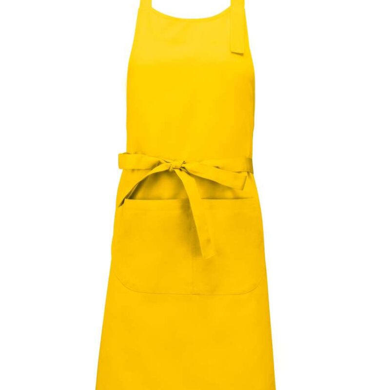 Kariban COTTON APRON WITH POCKET - Κίτρινο