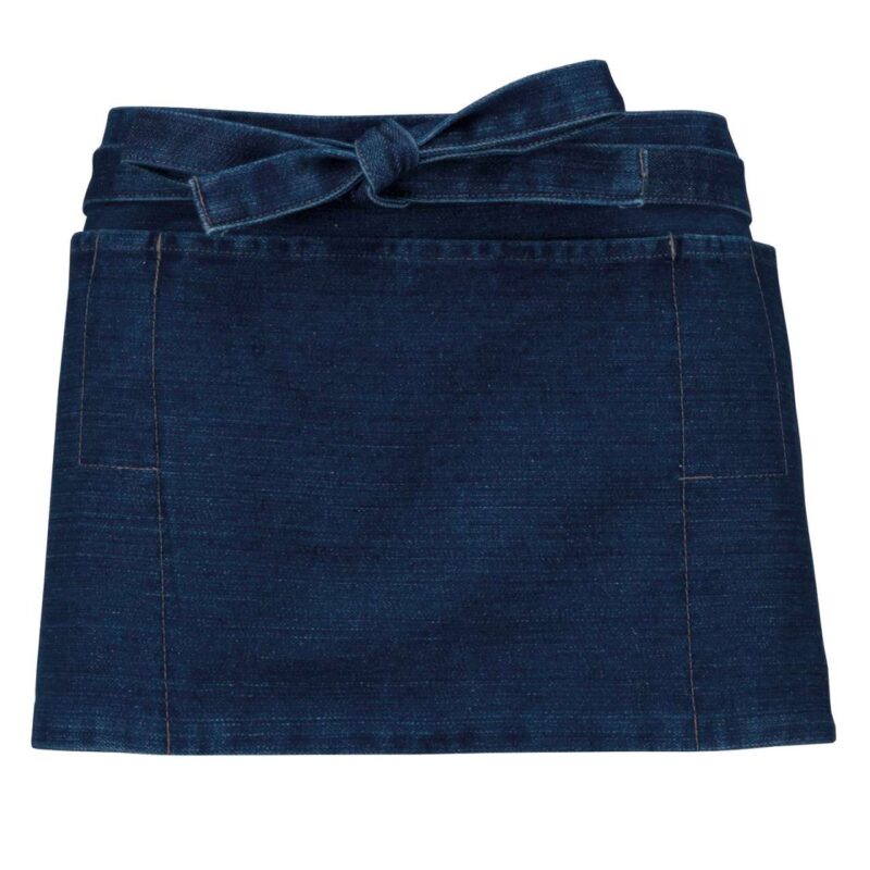 ka886-denim-a1 Kariban COTTON SHORT APRON - τζιν