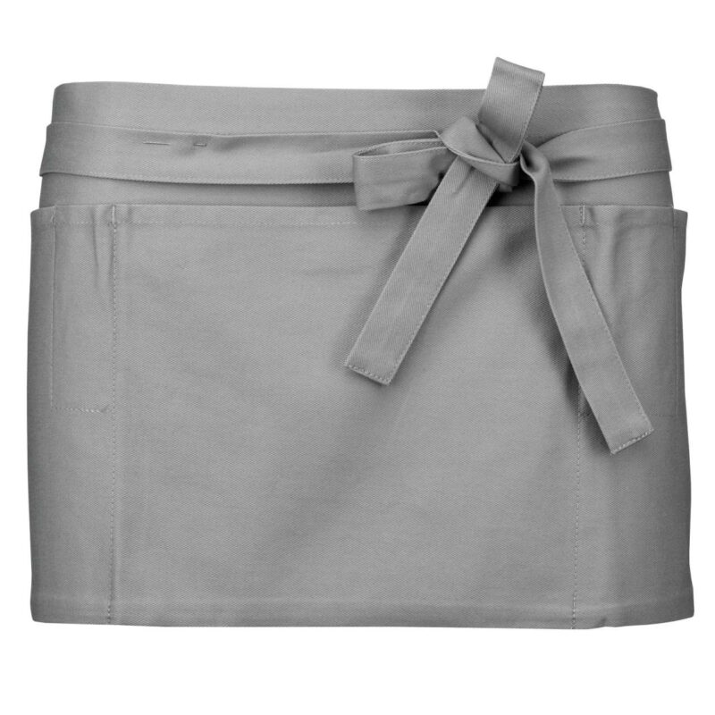 ka886-light_grey-a1 Kariban COTTON SHORT APRON - Ανοιχτό γκρι