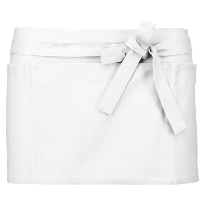 ka886-white-a1 Kariban COTTON SHORT APRON - Λευκό