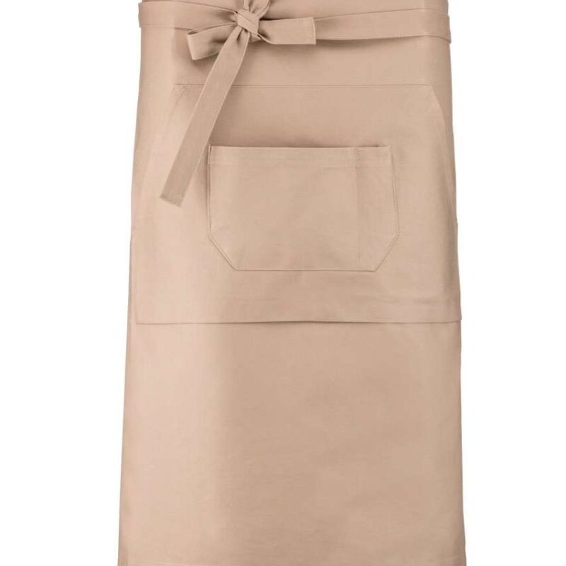 ka887-beige-a1 Kariban COTTON LONG APRON - μπεζ
