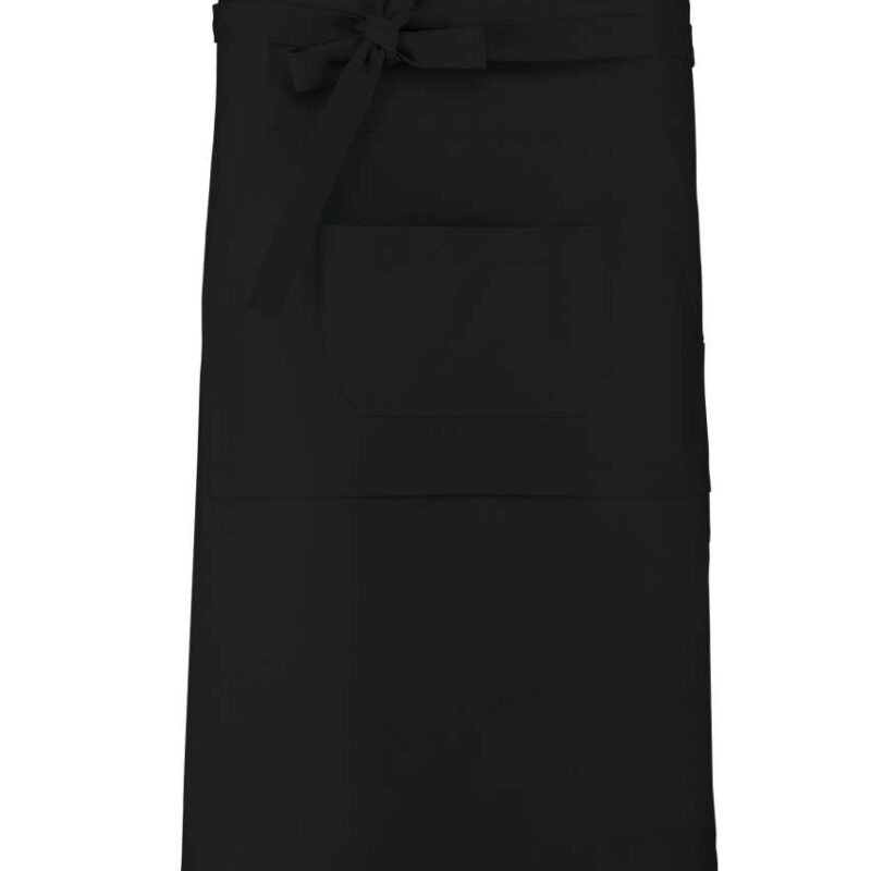 ka887-black-a1 Kariban COTTON LONG APRON - Μαύρο