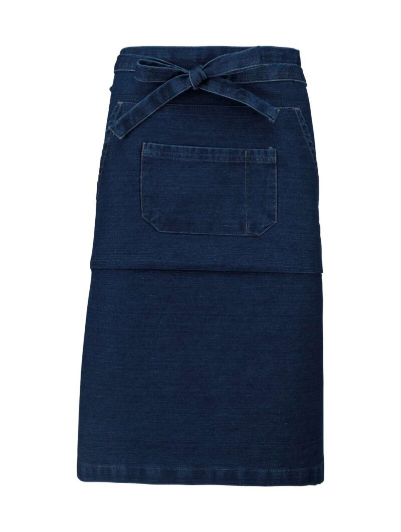 ka887-denim-a1 Kariban COTTON LONG APRON - τζιν
